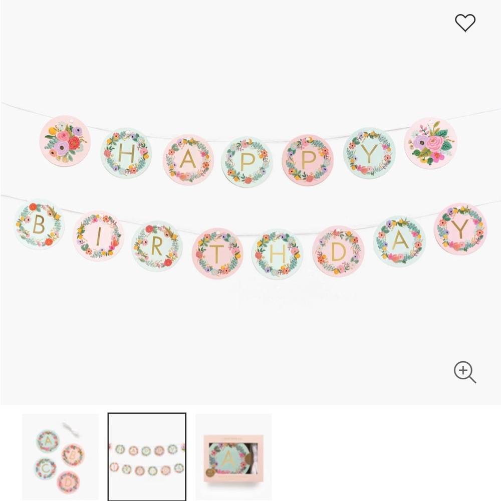 Rifle Paper Co Letter Garland